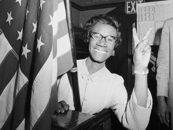 Shirley Chisholm, the first Black woman to be elected to Congress, made a nod to the suffragists by wearing an all-white outfit on Election Day in 1968.