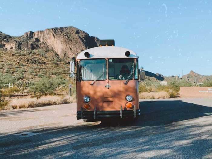 Meet Adelita, a mid-century modern school bus designed by Christine Saldana, 28, and Kathy Mariscal, 34.
