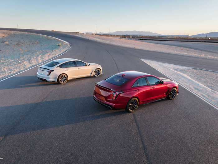 The 2022 CT4-V Blackwing and CT5-V Blackwing are the top-of-the-line Cadillac models, designed to compete with the likes of BMW, Audi, and Mercedes.