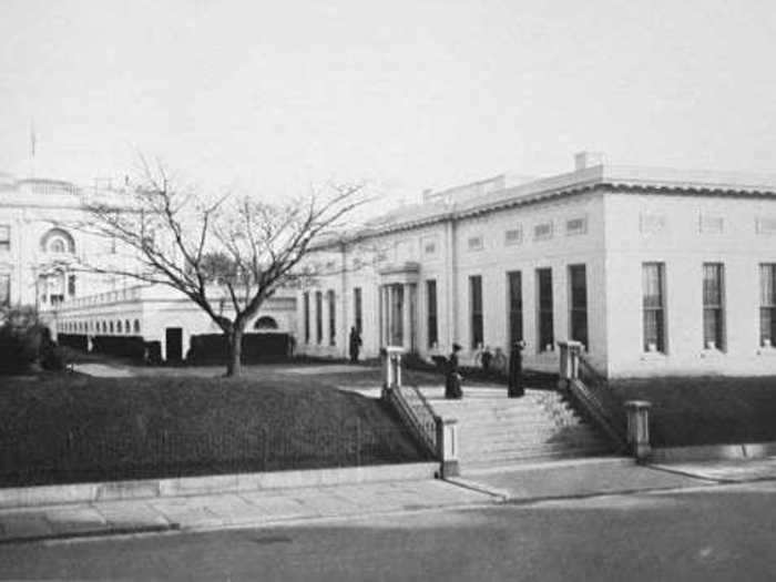 President Theodore Roosevelt oversaw the construction of the West Wing, where the vice president's smaller office is located, in 1902.