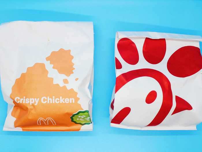 I tried the new McDonald's crispy chicken sandwich and Chick-fil-A's original chicken sandwich.
