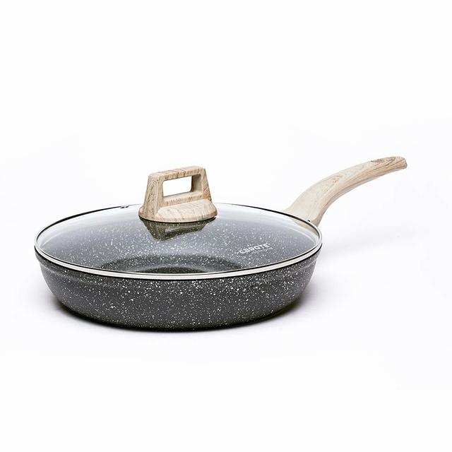 Carote Frying Pan Induction 20cm Nonstick Granite Coating Omelette Pan with Bakelite Handle Kitchen Cookware 