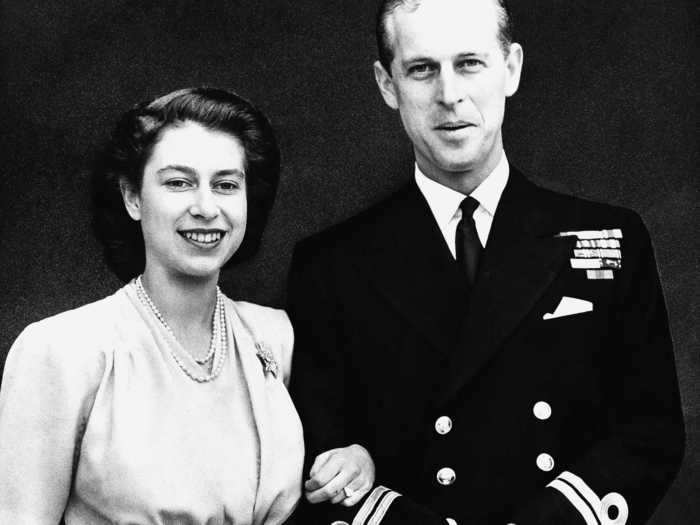 1934: Princess Elizabeth and Prince Philip met when they were children, at a wedding.