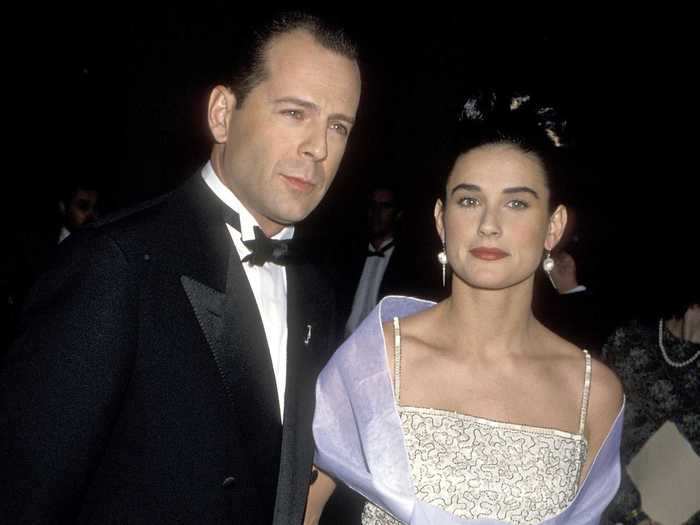 Bruce Willis and Demi Moore were married throughout the '90s, and they remained on good terms after their split.