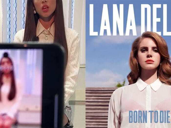 There may be a nod to Lana Del Rey in the video's opening scene.