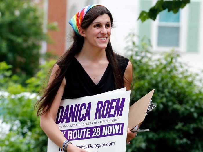 Danica Roem became the first openly transgender lawmaker in the US after she was elected in 2017.