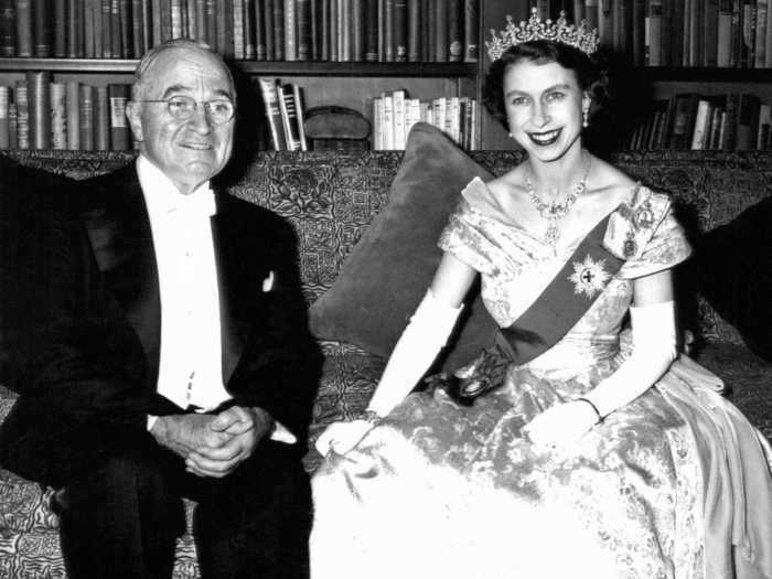 The Queen met President Harry Truman when she was still a princess on October 31, 1951.