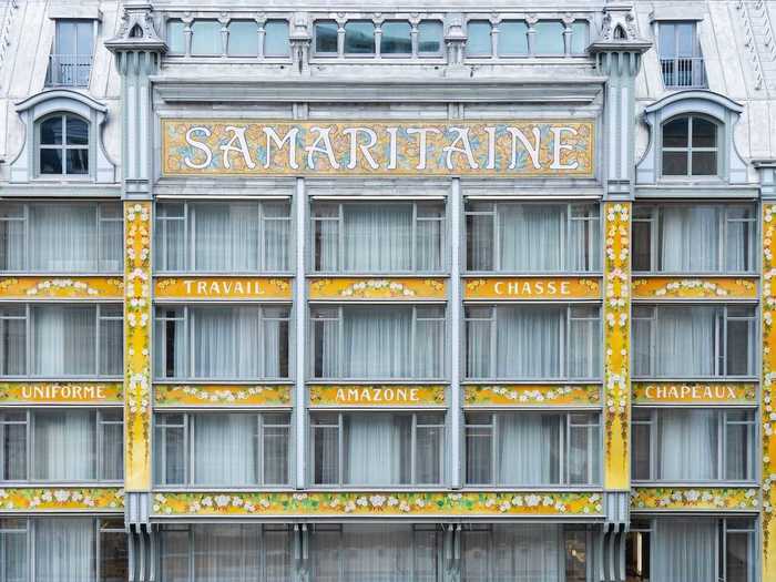 La Samaritaine is a large department store located on the banks of the River Seine, close to the Louvre museum. LVMH, the world's largest luxury conglomerate, bought the building in 2001 and later spent seven years renovating it.