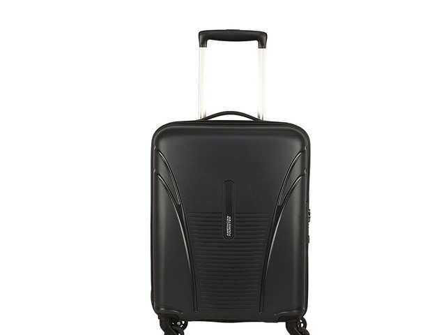 Amazon.com | American tourister 55cm Cabin Luggage-Polypropylene Hard Luggage  Small Size Trolley, Black, Luggage | Carry-Ons