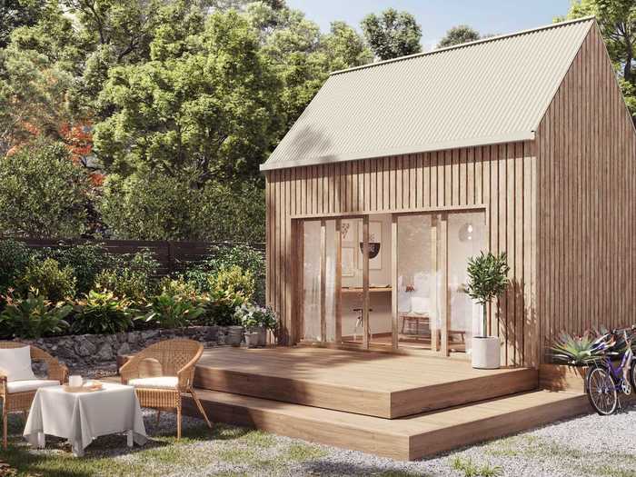 A Pennsylvania-based company is creating do-it-yourself kits that turn sustainable construction materials into 140-square-foot tiny homes and offices.