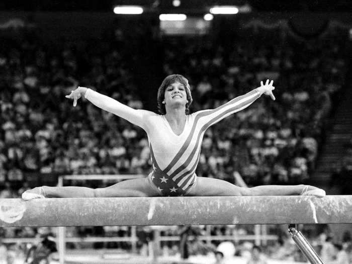 At 16 years old, Mary Lou Retton won the individual all-around gold medal at the 1984 Olympics.