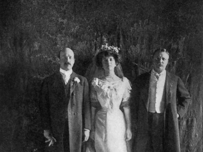 President Theodore Roosevelt's daughter Alice Lee Roosevelt married Congressman Nicholas Longworth in 1906.