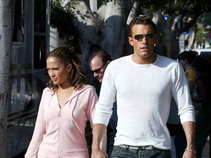 Jennifer Lopez and Ben Affleck embraced early-2000s fashion at the start of their relationship.