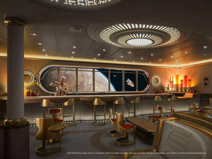 Bars and lounges onboard are upscale or themed.