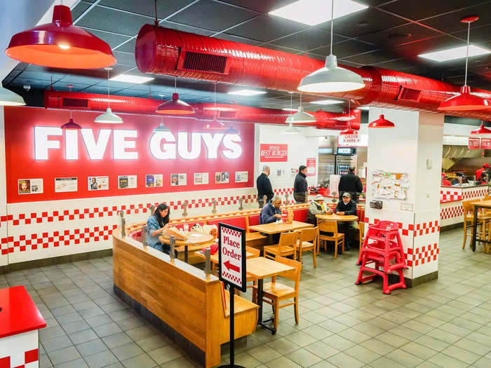 Five Guys Burgers and Fries started as a restaurant in Arlington, Virginia, and has since grown to become a global chain.