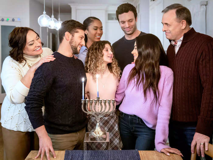 Premiering on December 3 at 8 p.m. ET, "Eight Gifts of Hanukkah" is Hallmark's first-ever purely Hanukkah movie.