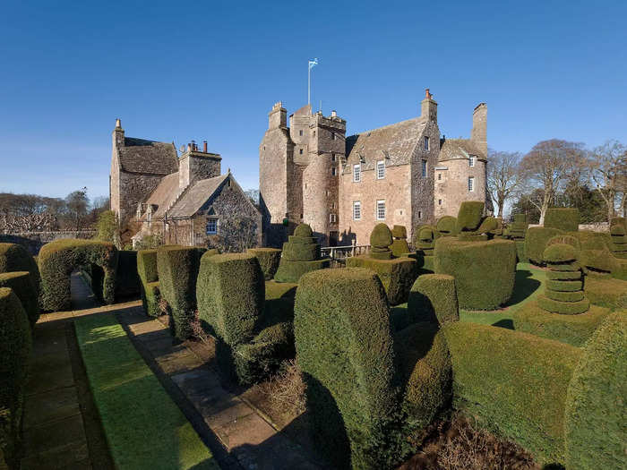 Earlshall Castle, a 53-acre stately home in Scotland that has links to royalty, is on the market.
