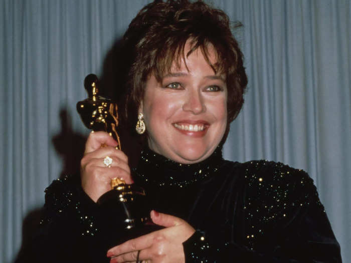 Kathy Bates won the Academy Award in 1991 for her performance in "Misery" as the psychopathic Annie Wilkes.