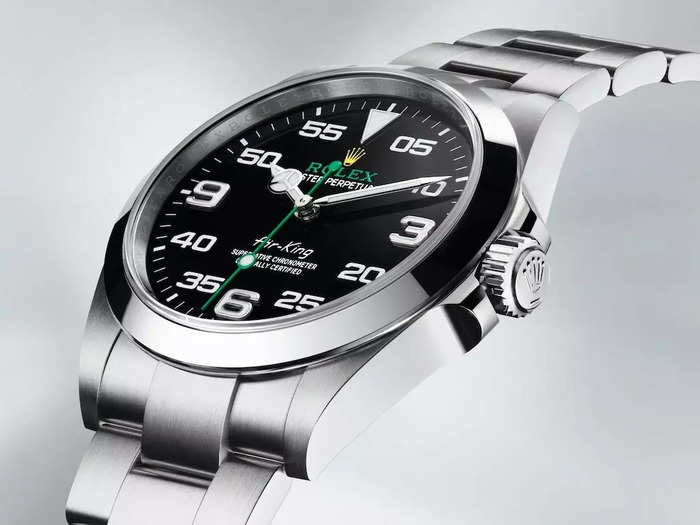 First up, the Air-King, Rolex's classic offering for aviators since 1958.