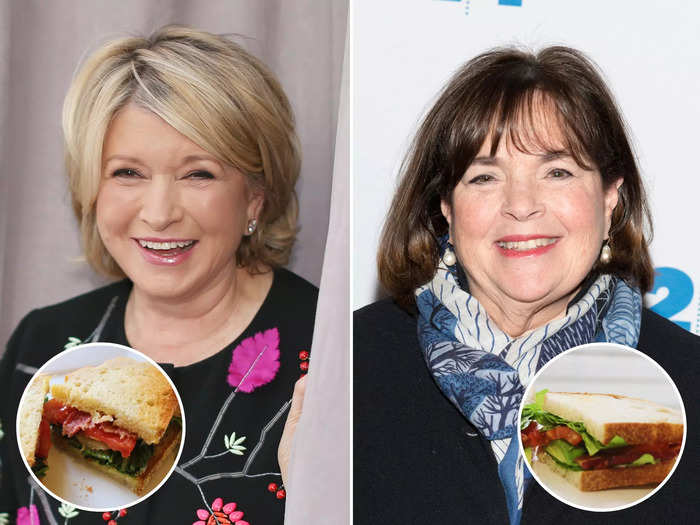 Martha Stewart and Ina Garten both have a large repertoire of recipes, including recipes for BLTs.