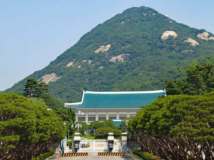 South Korea's Blue House, or Cheong Wa Dae, has served as the president's official residence and office since the government was established in 1948.