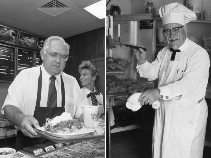 Wendy's founder Dave Thomas worked for KFC and the real Colonel Sanders before opening his own fast-food chain.