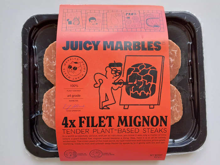 Juicy Marbles makes what it says is the world's first plant-based filet mignon. I decided to try its steaks to see whether they could fool me.