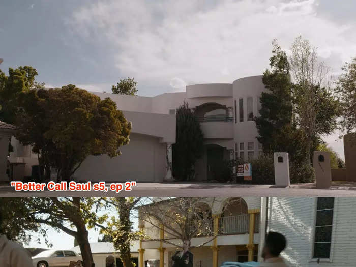 The house seen at the start of the season six premiere was originally supposed to be the same one that Kim and Jimmy looked at in season five.