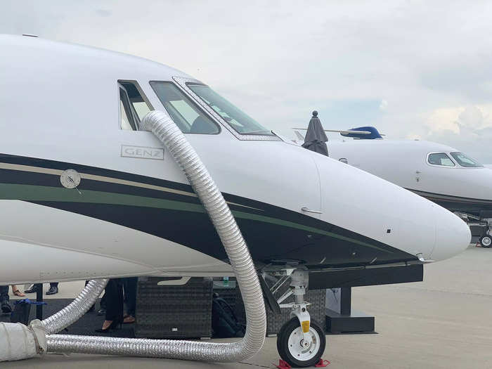 The Cessna Citation XLS Gen2 is Textron Aviation's latest model. I toured the private jet while it was on display at the European Business Aviation Convention and Exhibition in Geneva last week.