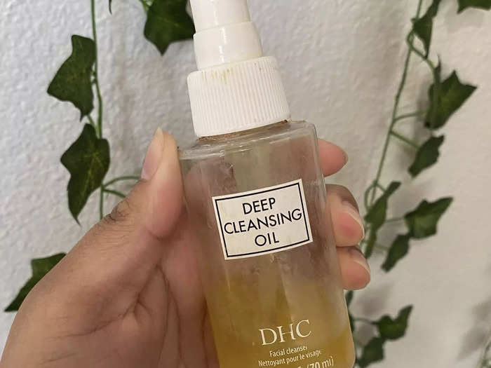 The DHC Deep cleansing oil is a great first step in a nighttime routine.