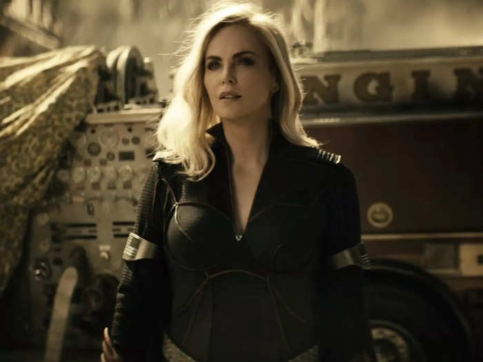 Charlize Theron didn't actually film with the cast for her surprise cameo in the season three premiere.