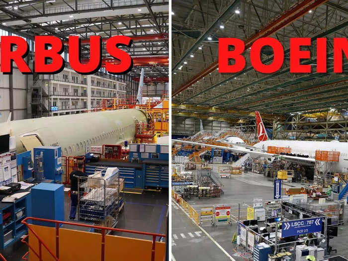 Only two manufacturers — Airbus and Boeing — are behind 10 of the world's largest passenger planes.