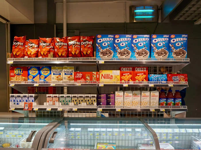 The international grocery stores in Bangkok carry a wide variety of well-known American brands.