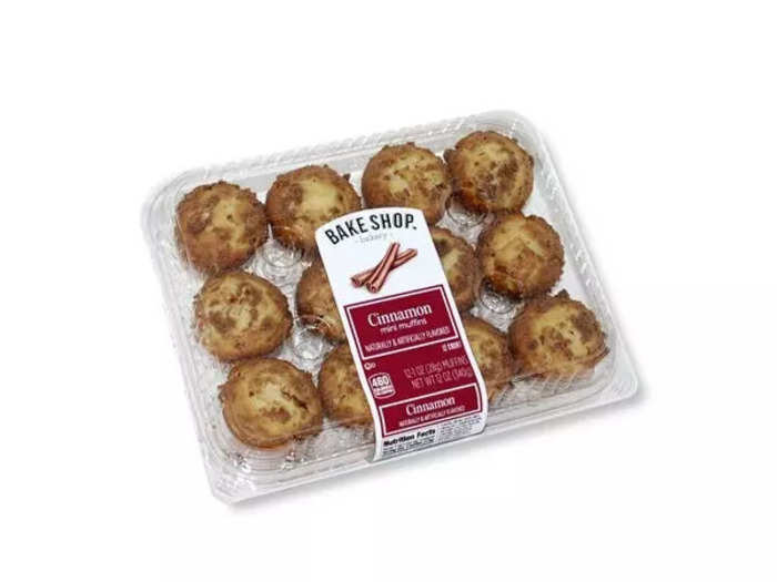 Bake Shop pineapple-coconut or cinnamon mini muffins are great for breakfast, snack time, or dessert
