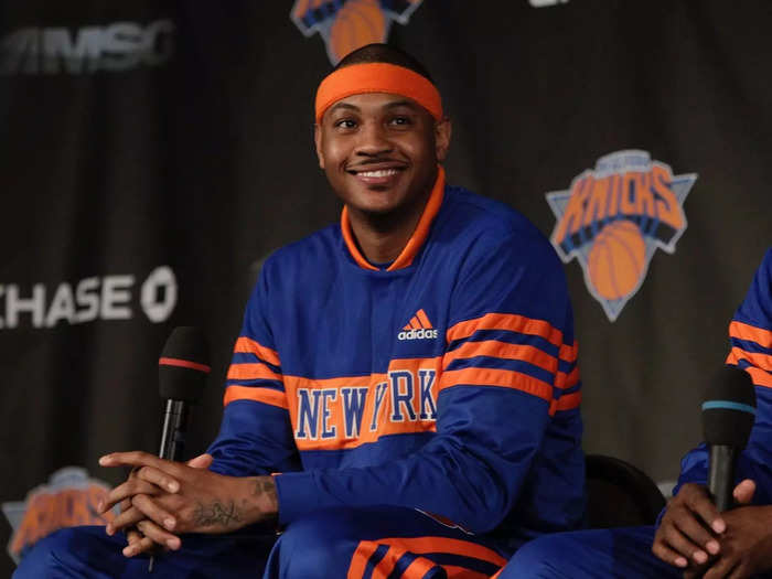 February 2011: Carmelo Anthony to the New York Knicks