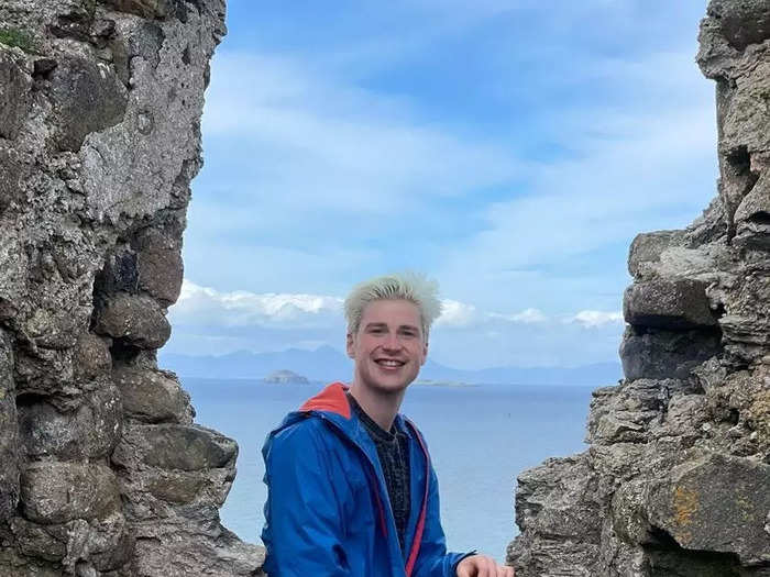 Caulumn, 24, moved from Scotland's capital city, Edinburgh, to the Isle of Skye two months ago.