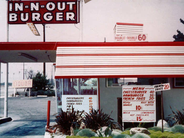 In-N-Out became California's first drive-thru hamburger stand when it opened in 1948.