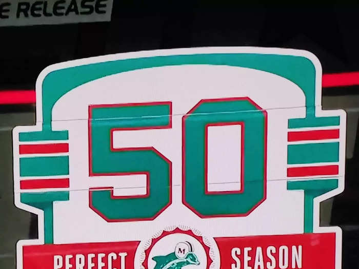 miami dolphins 50th anniversary patch