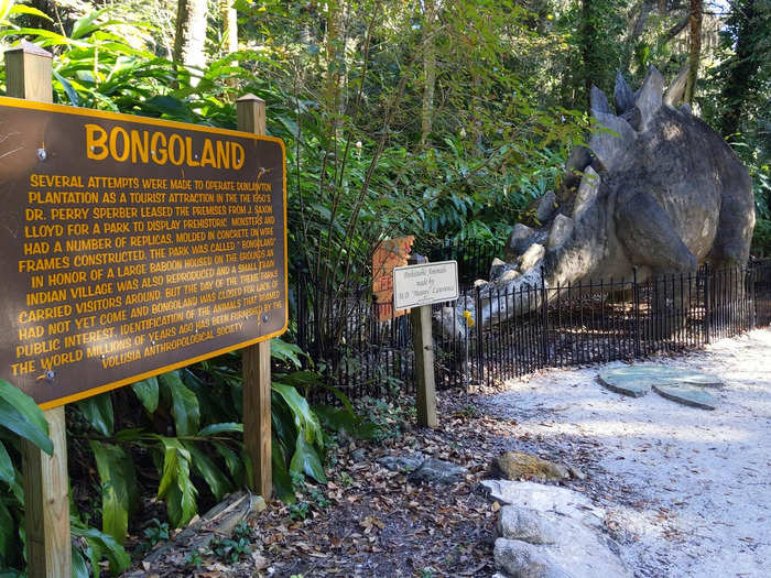 Bongoland was once an amusement park south of Daytona Beach, Florida, known for life-size "prehistoric monsters." A few remain today.