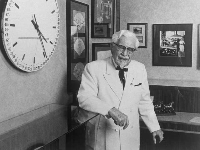 Colonel Harland Sanders famously founded KFC and developed its original fried chicken recipe.