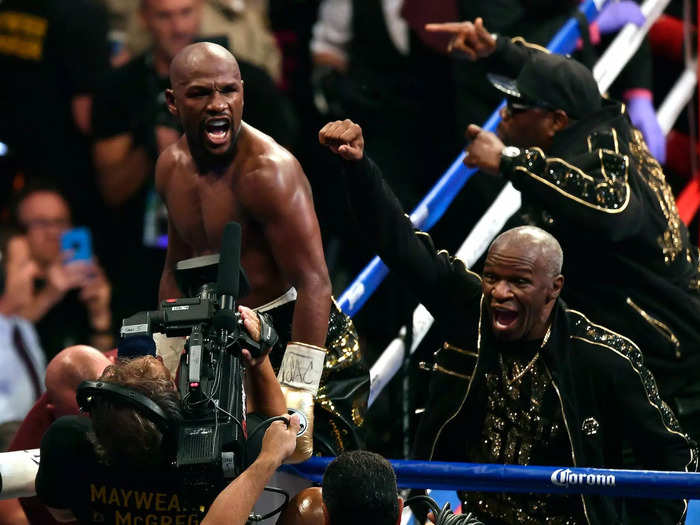 This is Floyd Mayweather. As a former five-weight world champion he's one of the best boxers in the history of the sport.