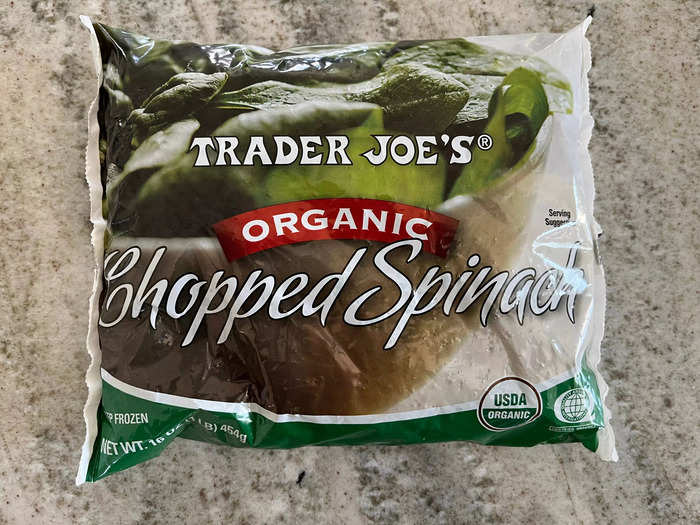 I use chopped spinach every day.