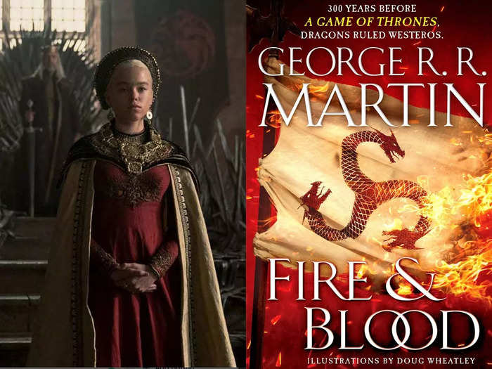 For those who don't know, "Fire and Blood" is a historical fiction book — a summary of the reign of House Targaryen without much detail or characterizations of people.