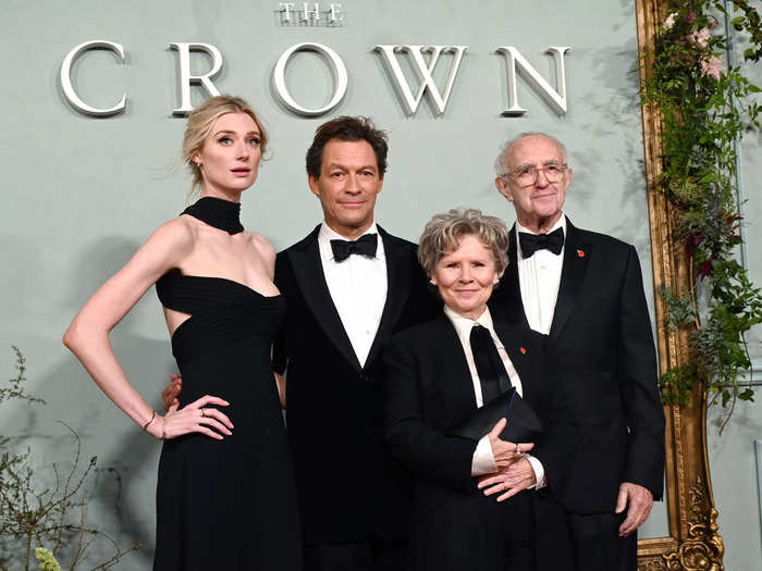 The stars of season five of Netflix's "The Crown" gathered at the Theatre Royal Drury Lane in London to celebrate the release of the new season.