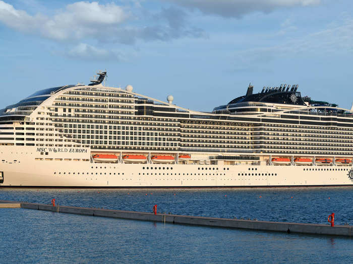 MSC Cruises just launched a new cruise liner called the MSC World Europa. The luxury cruise is currently moored in Doha, Qatar, and is expected to host thousands of fans during the World Cup in November.