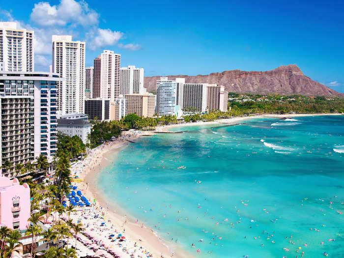 Welcome to Waikiki Beach in Hawaii's capital of Honolulu, on the island of Oahu.