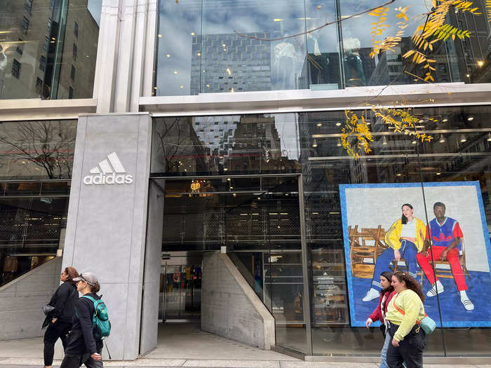 I first stopped by the Adidas flagship store.
