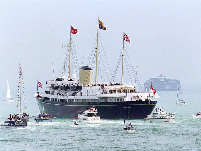 The Royal Yacht Britannia was the royal family's private yacht from 1953 to 1997.