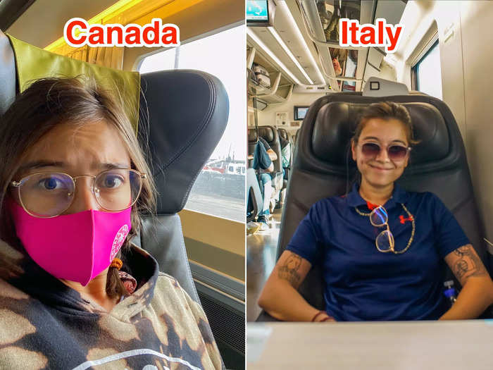 I recently traveled by train in business class in two countries to see how they compared: a Via Rail train in Canada and a Trenitalia train in Italy.