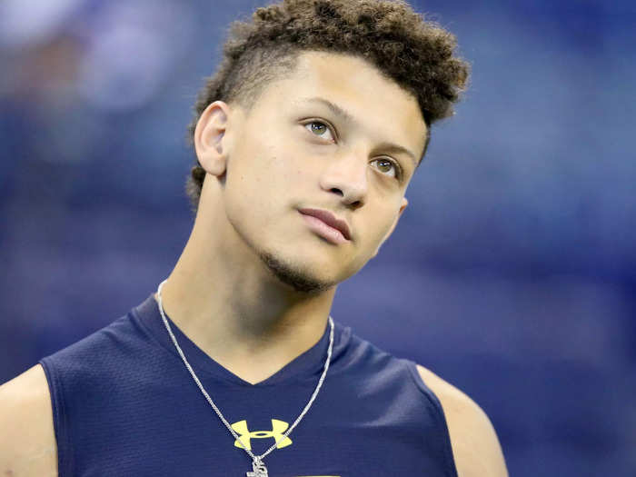 Patrick Mahomes was drafted out of Texas Tech with the 10th overall pick by the Kansas City Chiefs at the 2017 NFL Draft.